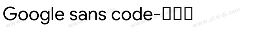 Google sans code字体转换